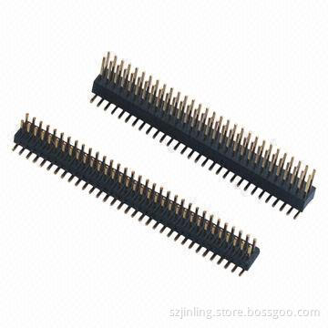 Pin Headers, 1.27mm pitch dual row SMT, 2 to 100P